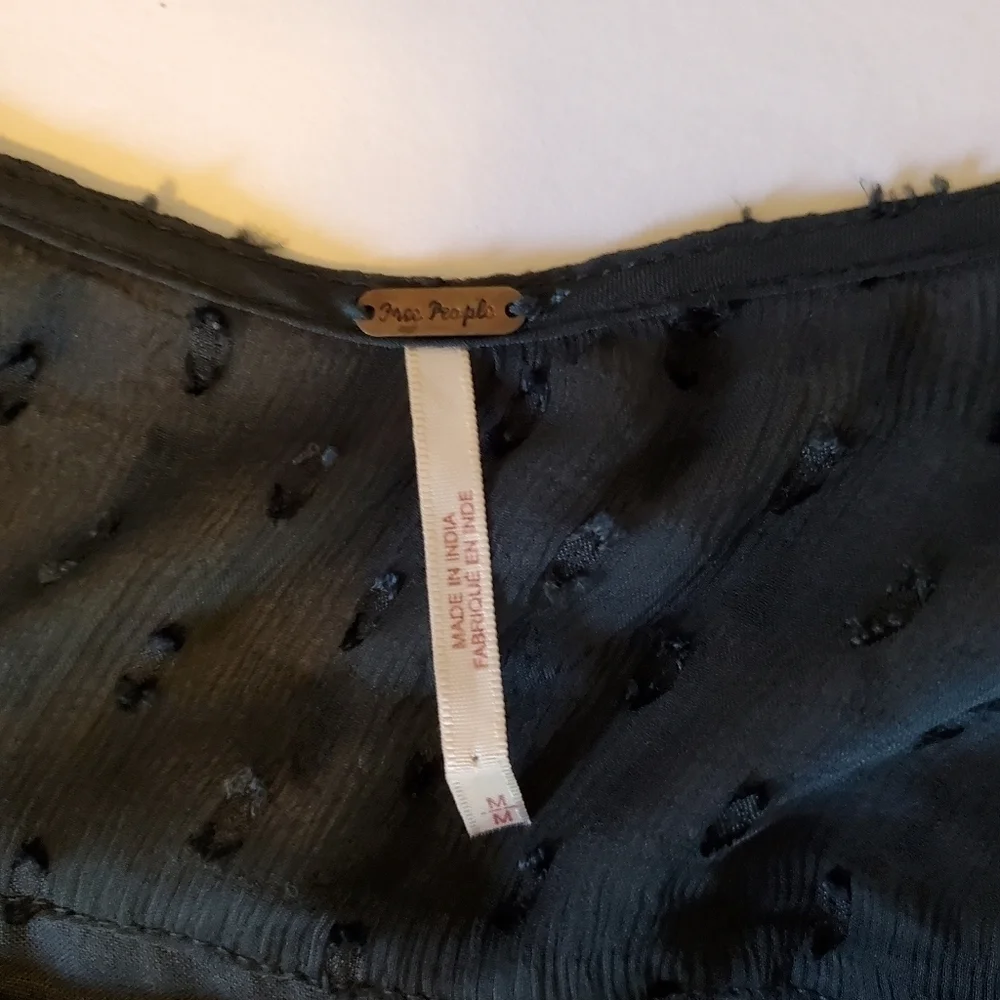 Free People Dahlia Swiss Dot Gauze Mini Dress Sz M - Picture 3 of 15